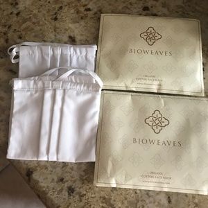 BIOWEAVES 4 new 3 ply 100% Organic Cotton Cloth Face Mask Washable & Reusable